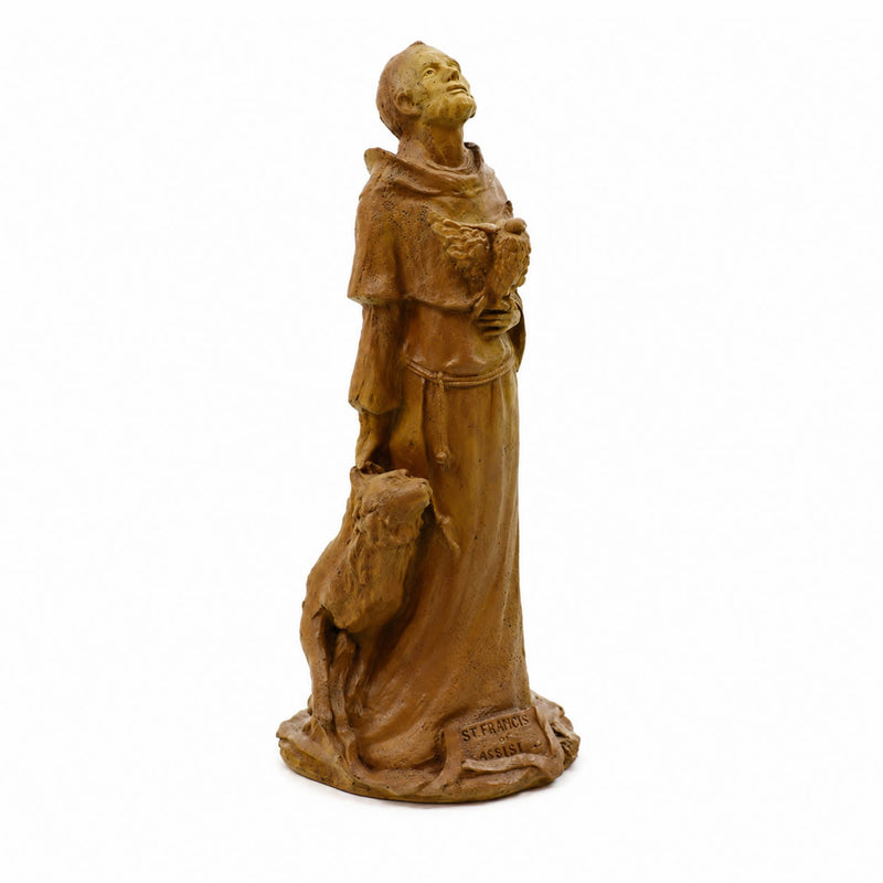 Saint Francis with Wolf Garden Statue