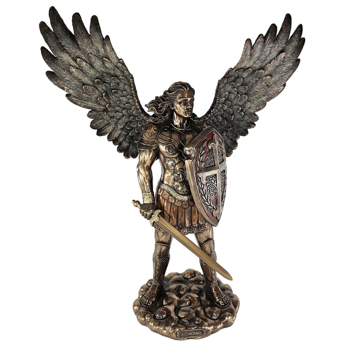 Archangel Saint Michael With Sword And Shield Statue-Large