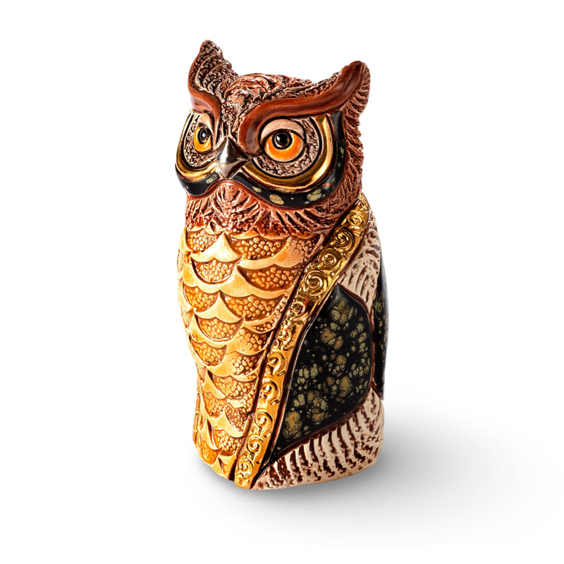 Screech Owl Figurine-Ceramic