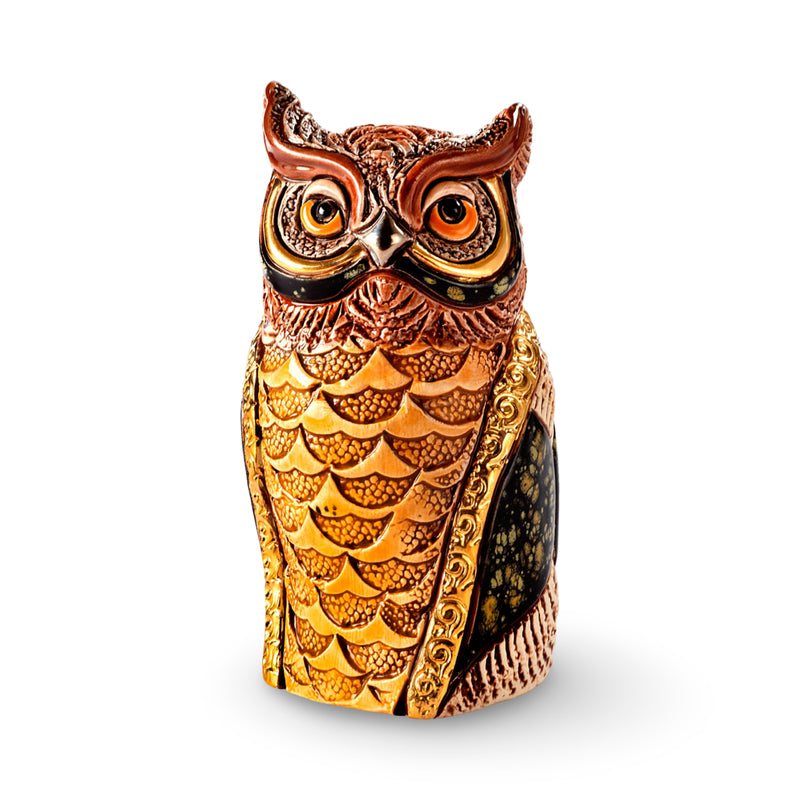 Screech Owl Figurine-Ceramic