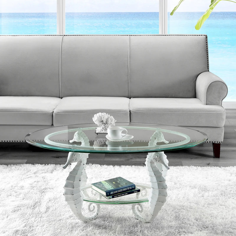 Seahorse White Cocktail Table