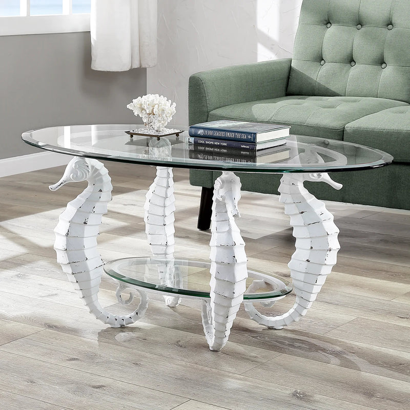 Seahorse White Cocktail Table