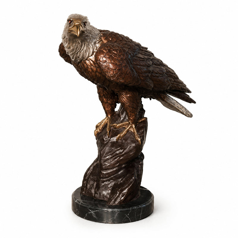 Sitting Eagle Tabletop Sculpture-22"H