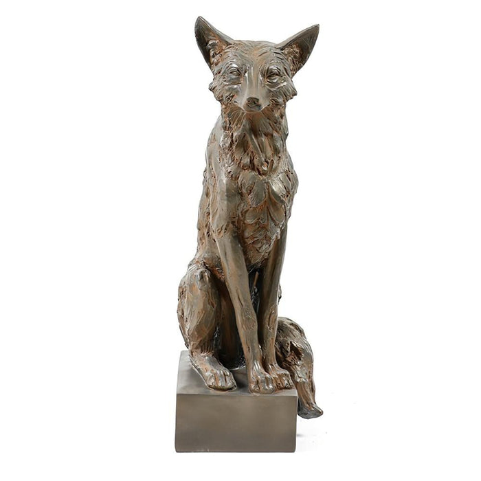 Sitting Fox Statue