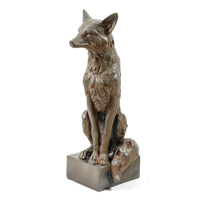 Sitting Fox Statue