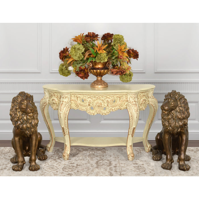 Sitting Lion Statues Pair-32"H