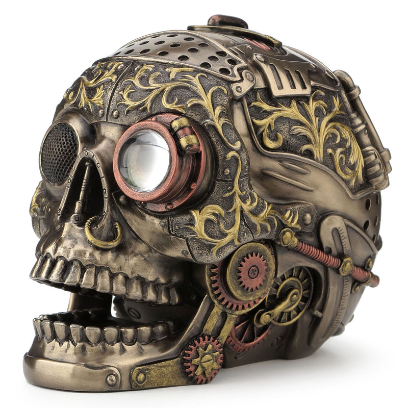 Steampunk Decorative Skull With Moveable Jaw
