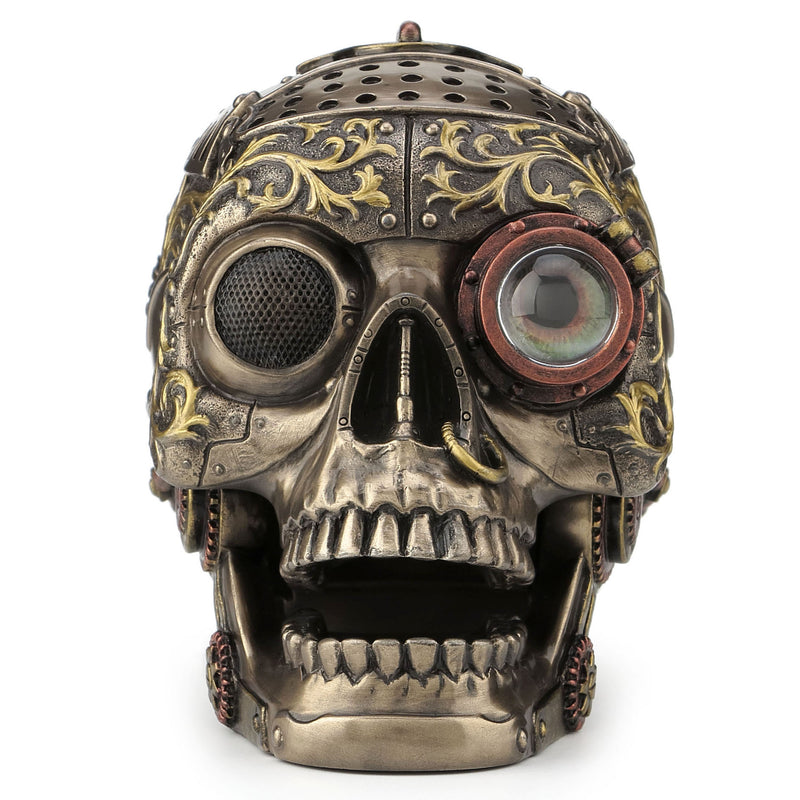 Steampunk Decorative Skull With Moveable Jaw