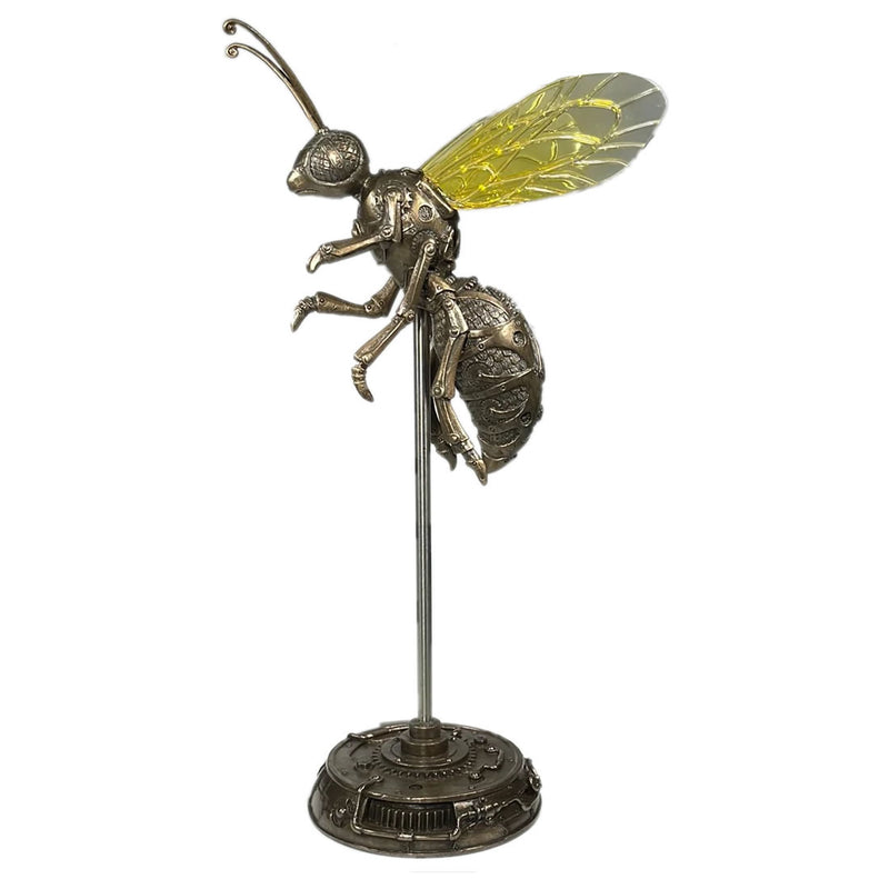 Steampunk Hornet on Stand Statue