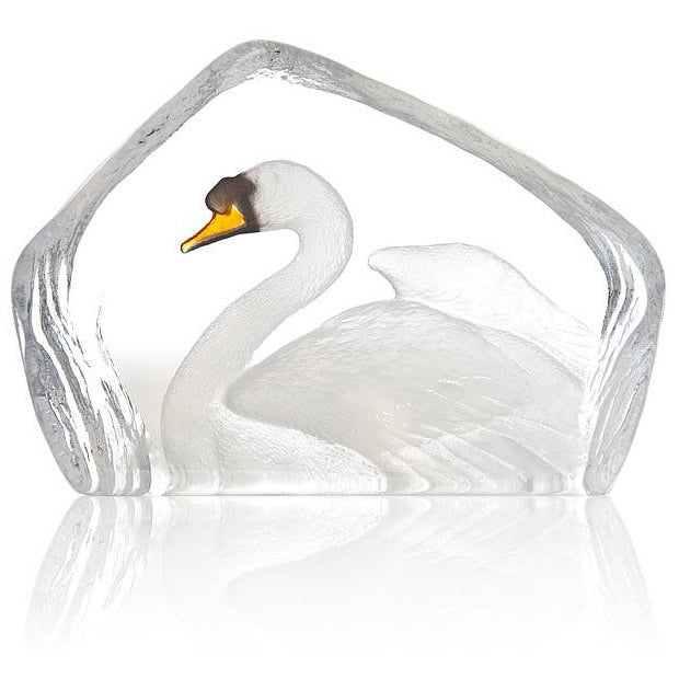 Swan Crystal Sculpture