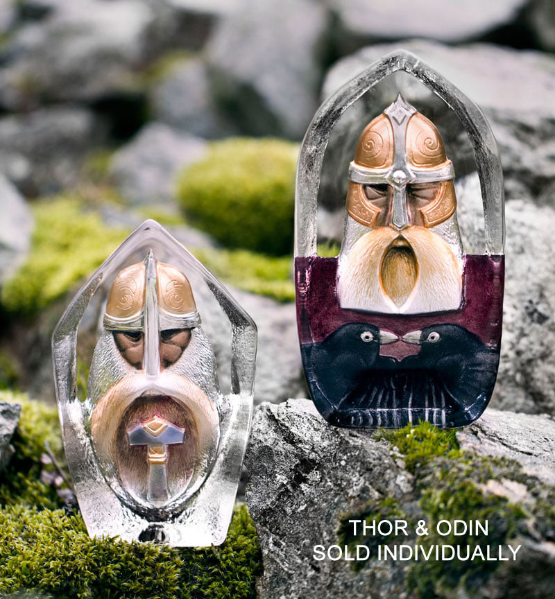 Thor Crystal Sculpture