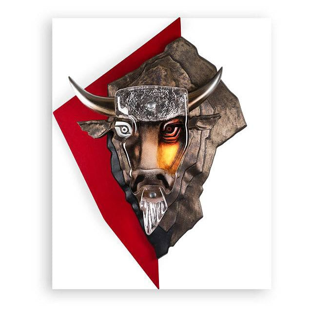 Toro Bull Crystal Wall Sculpture-Limited Edition