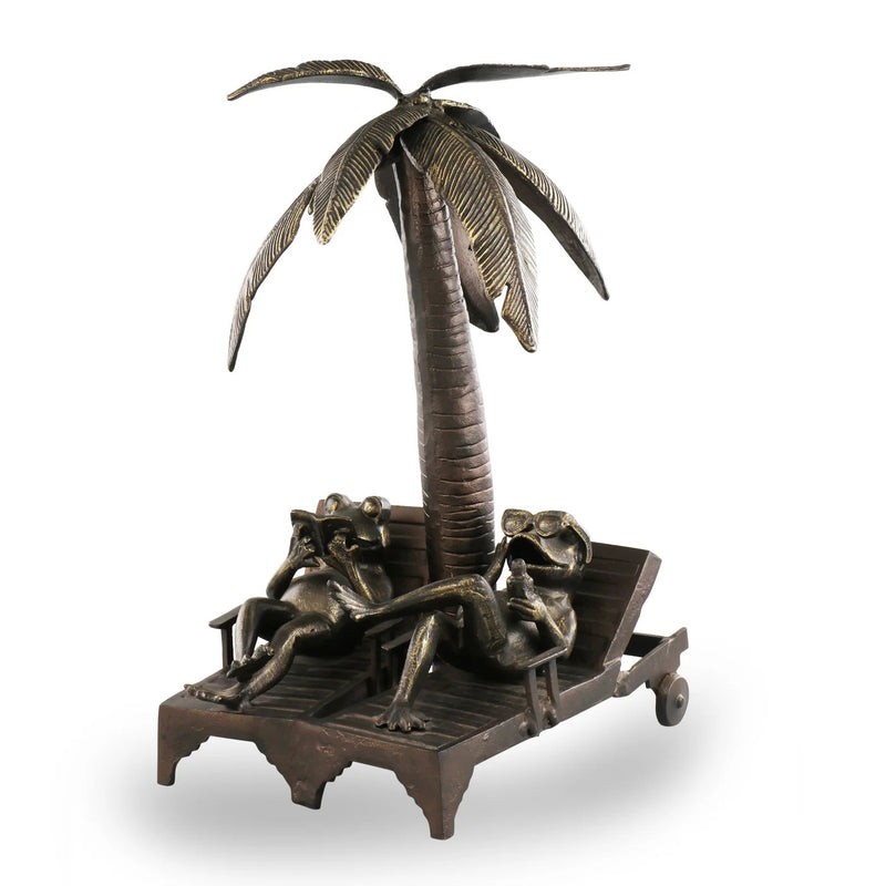 Vacation Frogs Garden Sculpture