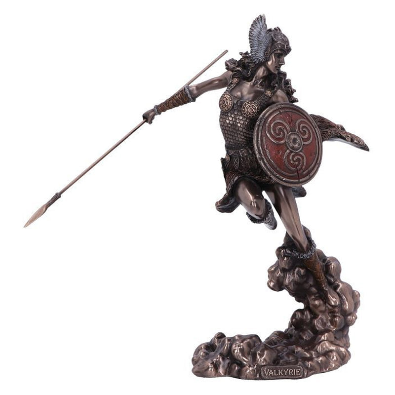 Norse Goddess Valkyrie Wielding Spear And Shield Statue