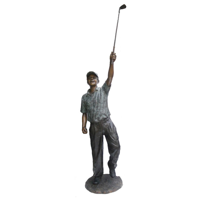 Winning Drive Golf Bronze Sculpture