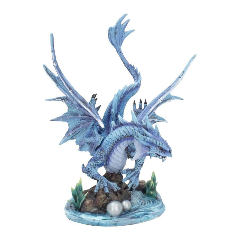 Blue Water Dragon Statue by Anne Stokes