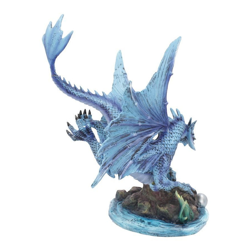 Blue Water Dragon Statue by Anne Stokes