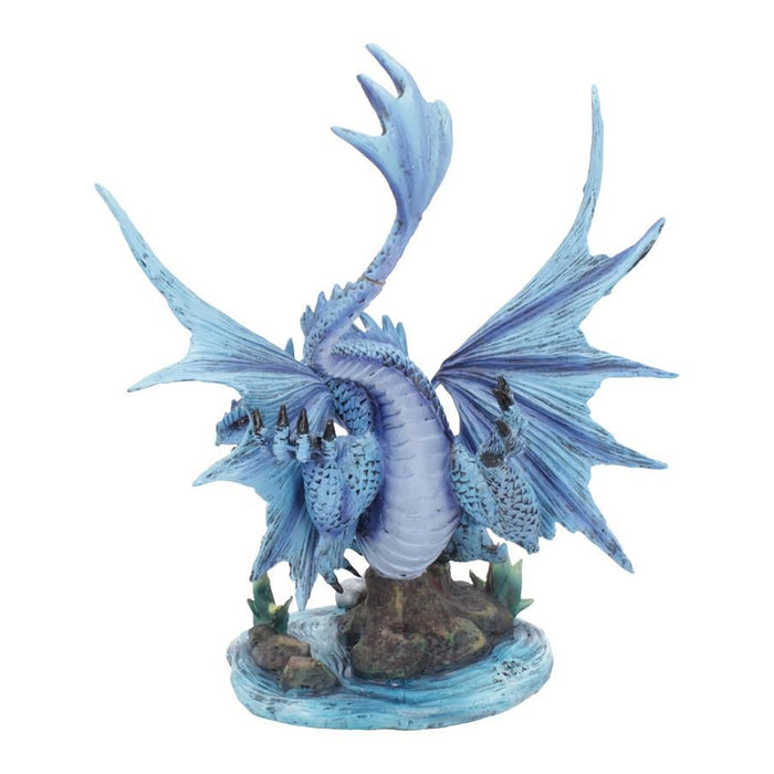 Blue Water Dragon Statue by Anne Stokes