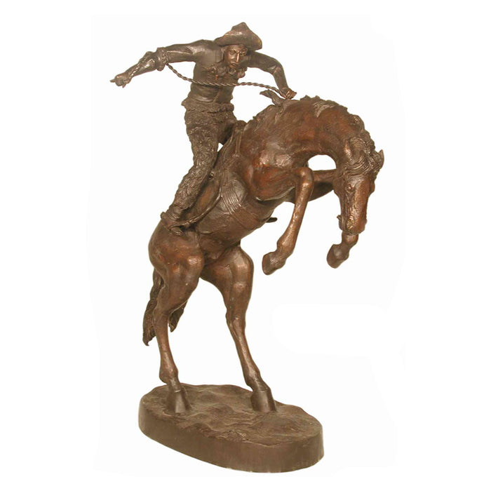 Wooly Chaps Cowboy Bronze Sculpture