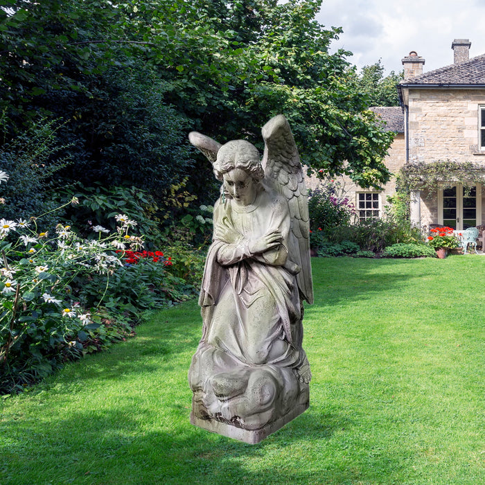 Adoration Kneeling Angel Garden Statue