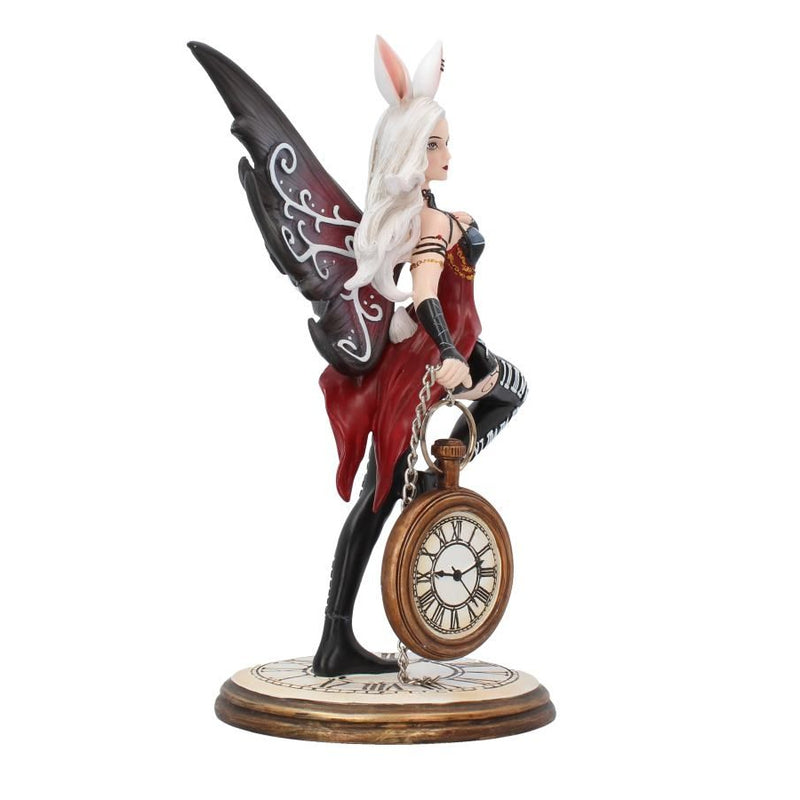 Rabbit with Clock Fairy Statue