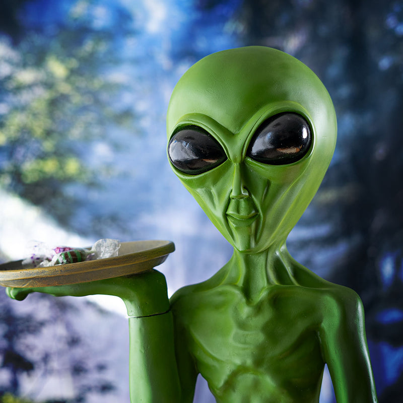 Alien with Serving Tray Statue
