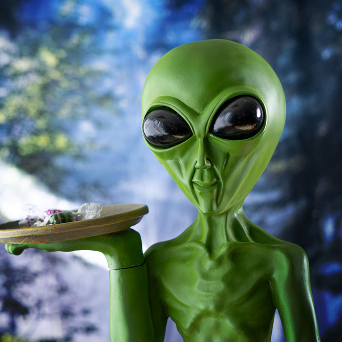 Alien with Serving Tray Statue