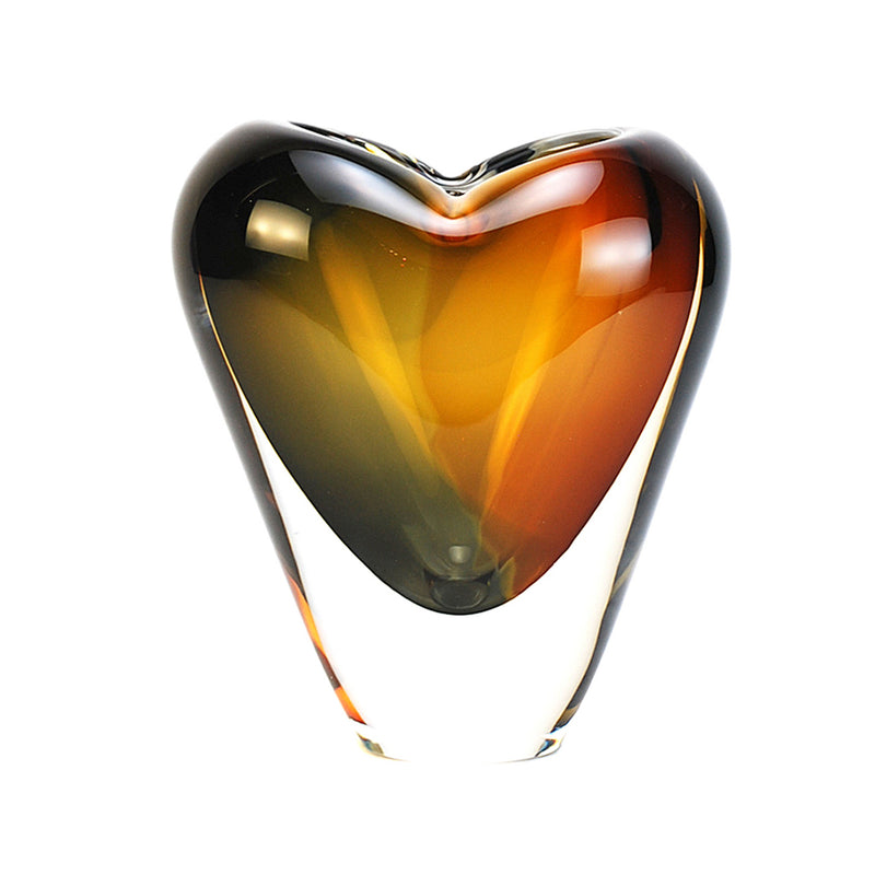 Murano Glass Heart Vase