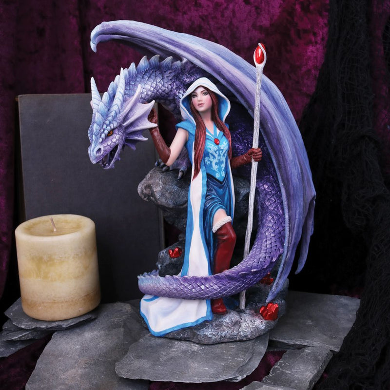Dragon Mage Statue by Anne Stokes
