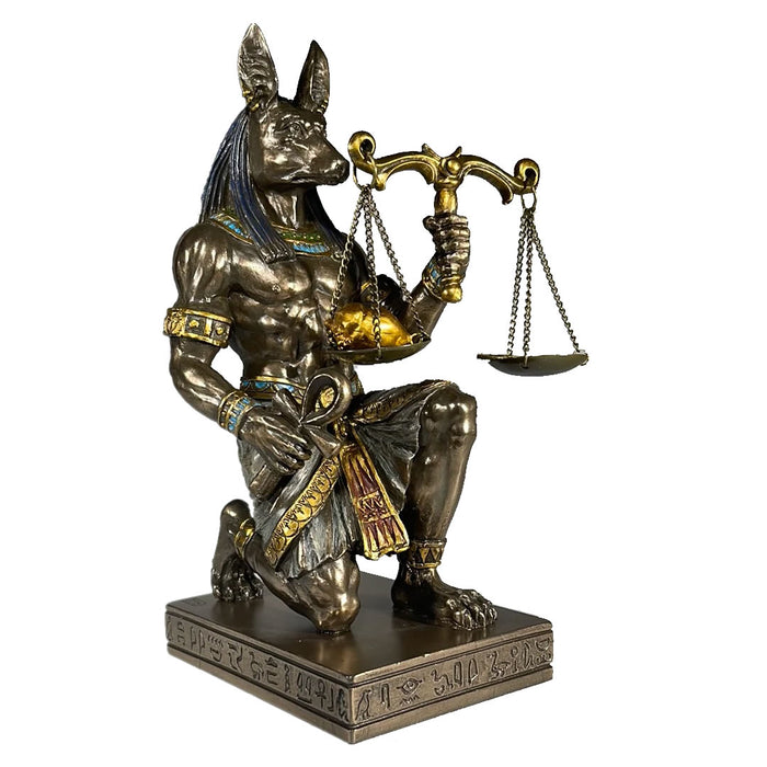 Anubis Holding Scales Egyptian Statue