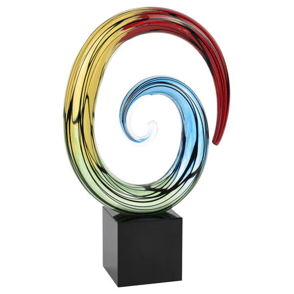 Convergence Art Glass Sculpture