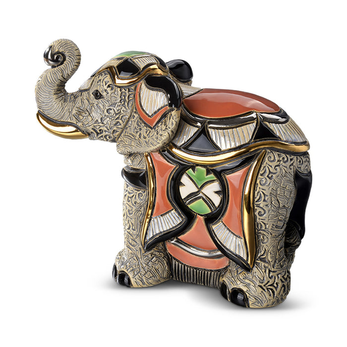 Asian Elephant Sculpture-Ceramic