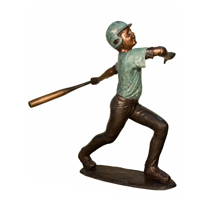 Little League Baseball Batter Bronze Sculpture