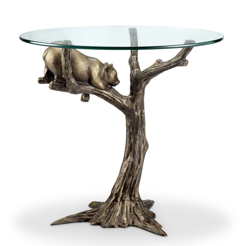 Sleepy Bear on Tree End Table