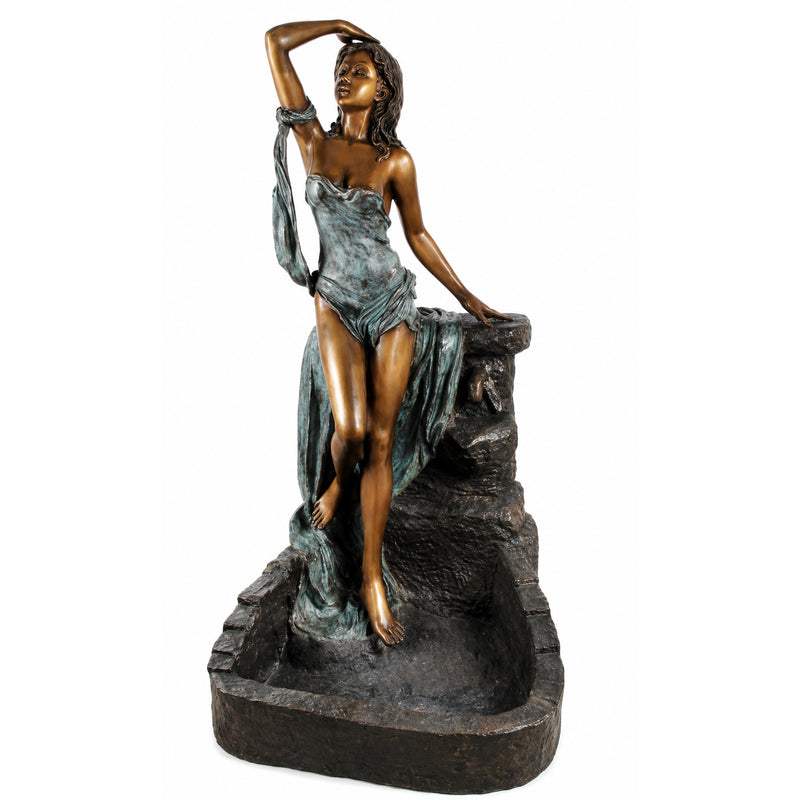 Beautiful Girl Bronze Fountain