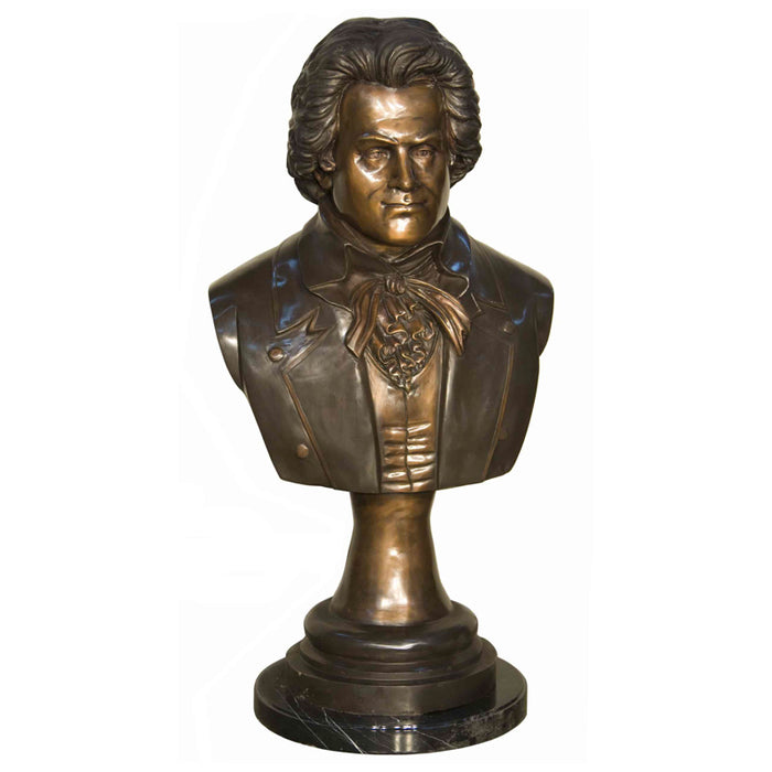 Ludwig van Beethoven Bronze Bust-37.5"H