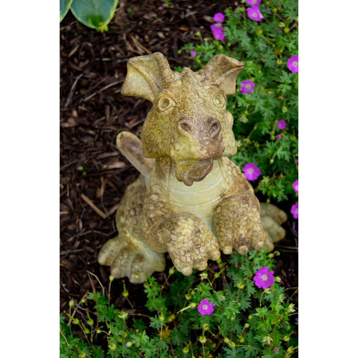 Bella Dragon Garden Statue- Cast Stone