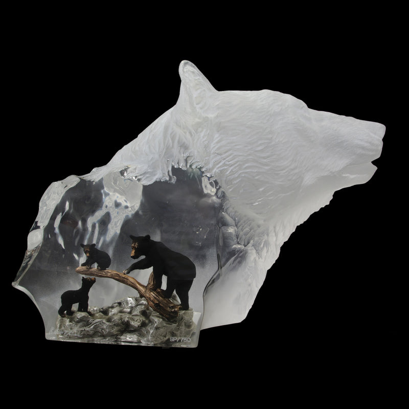 Black Bear Clan Sculpture by Kitty Cantrell