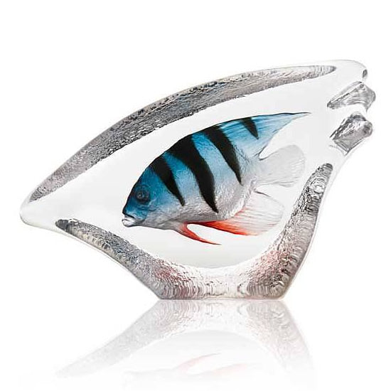 Coral Fish Crystal Sculpture-Blue
