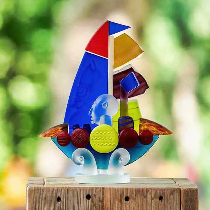 Sailor Sculpture-Art Glass