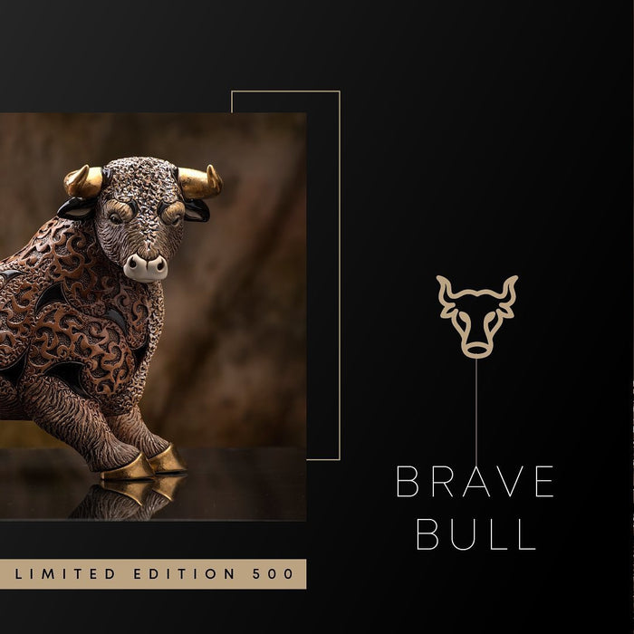 Brave Bull Sculpture-Ceramic