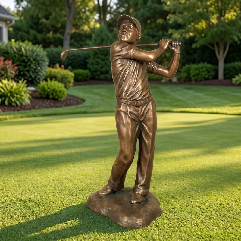 Teeing Off Golf Sculpture