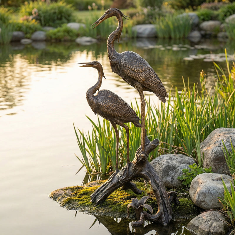 Bronze Herons Fountain