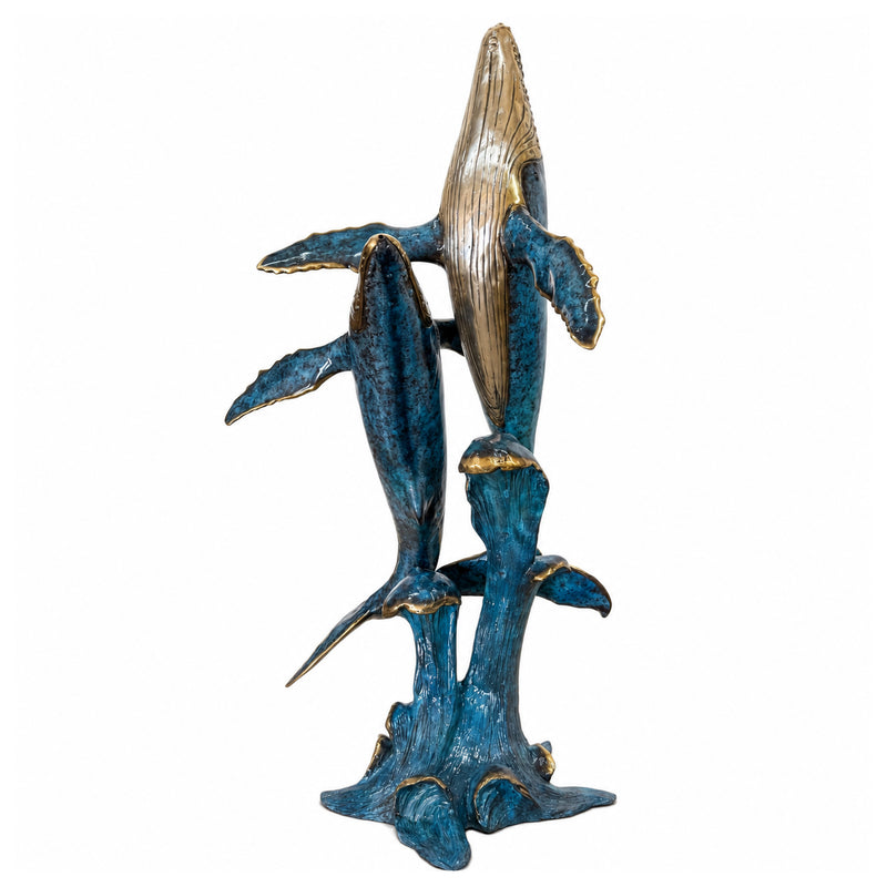 Humpback Whales Bronze Sculpture Fountain