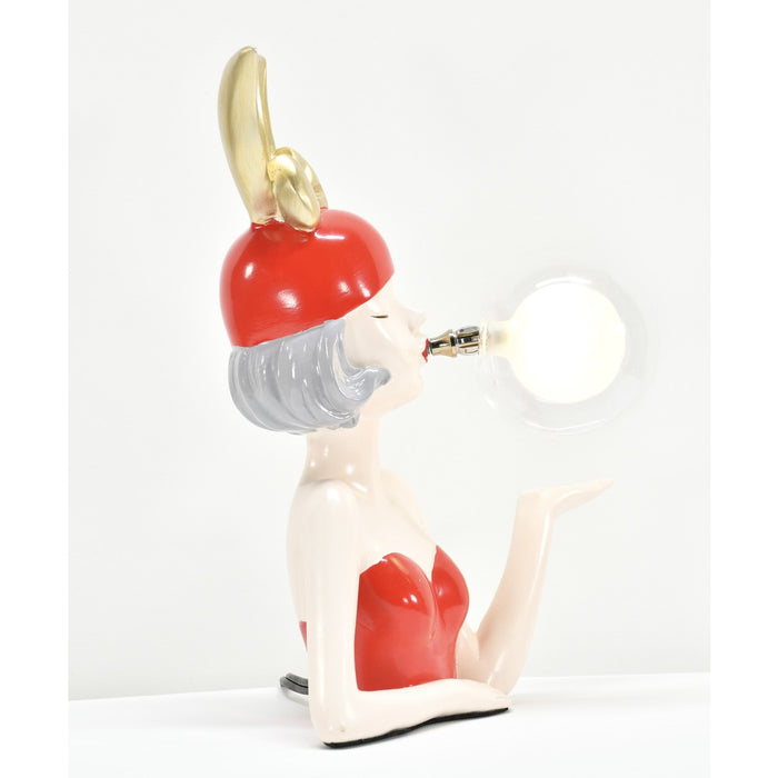 Bubble Girl Statue Lamp III