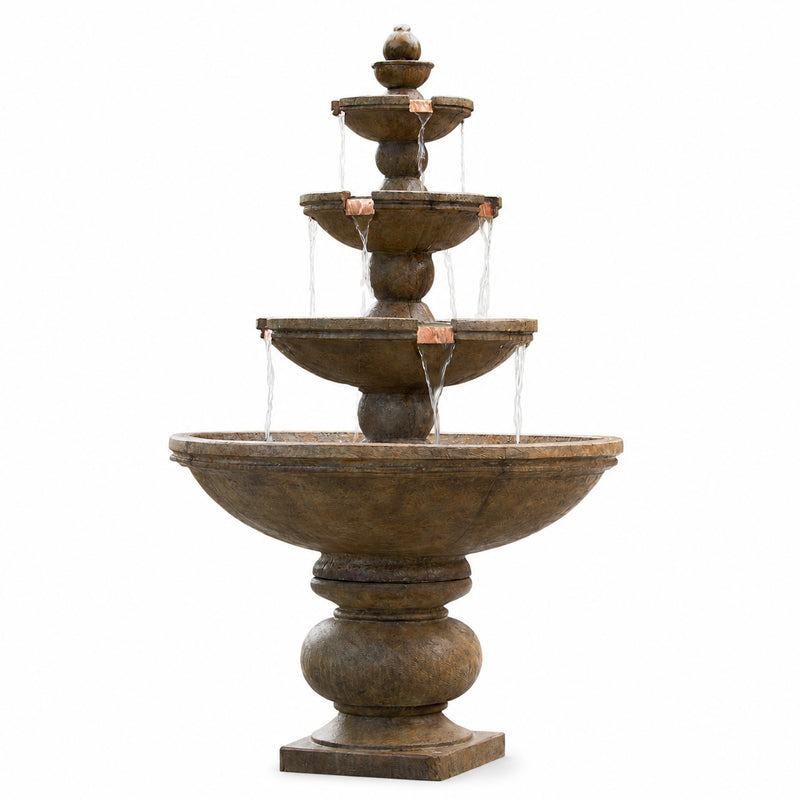 Buckingham 4-Tiered Fountain- Cast Stone