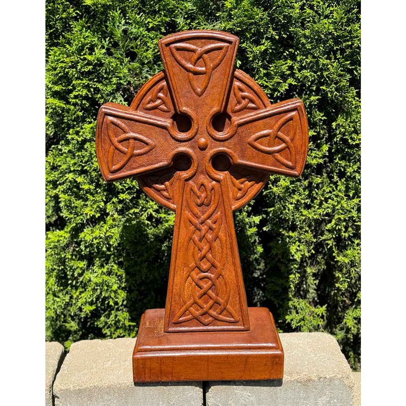 Celtic Cross Garden Statue- Cast Stone