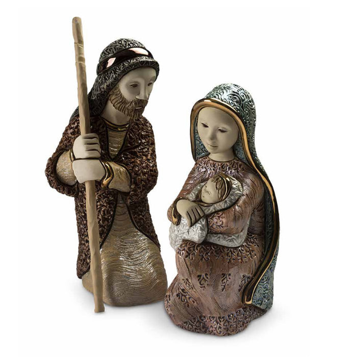 Holy Night Mary and Joseph Nativity Sculpture Set