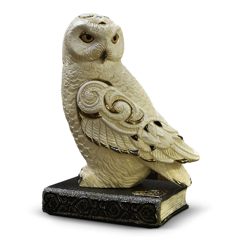 Owl on Book Sculpture-Ceramic