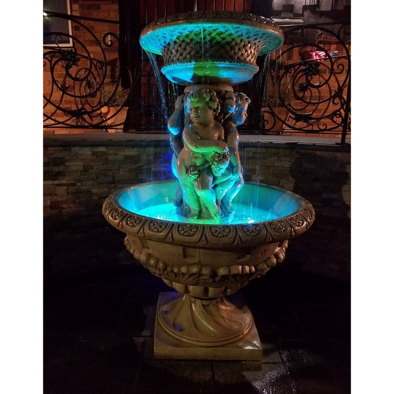 Cherubs Fountain- Cast Stone